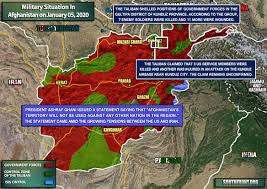 Spreading from kandahar , the taliban eventually captured kabul in 1996. Etleboro Org Military Situation In Afghanistan On January 5 2020 Map Update