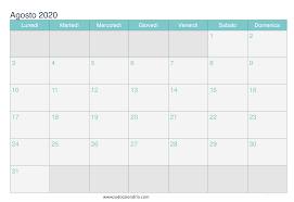 El calendario 2021 tendrá 15 días festivos entre semana y 3 sábados festivos (día del trabajo, batalla de boyacá y navidad). Mes Calendario Agosto 2020 Con Festivos Zudocalendrio