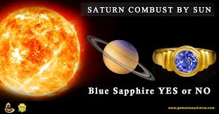 should saturn combust in horoscope wear blue sapphire