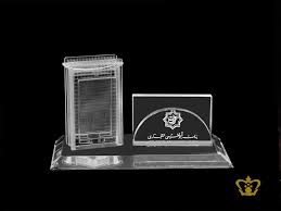 Get it as soon as thu, feb 4. Buy Personalized Crystal Desktop Business Card Holder In Dubai Abu Dhabi Uae Crystalgallery Com