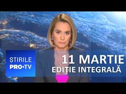 Consultez votre programme tv gratuit, à tout moment de la journée et du soir. È™tirile Pro Tv 11 Martie 2019 EdiÈ›ie IntegralÄƒ Youtube