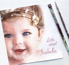 Mini Custom Babyface Painted Portraits With Personalized Sayings!