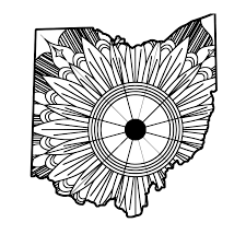 Download Ohio Map Mandala Svg Mandala Svg Ohio Map Mandala