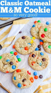 I Love Oatmeal Cookies And These Oatmeal M M Cookie Are Amazing Cookies Dessert In 2020 Yummy Food Dessert Cookies Delicious Cookie Recipes