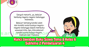 Adik adik bisa simpan halaman ini untuk mendapatkan kunci jawaban kelas 2 tema 3 semester 1 ad/mi kurikulum 2013 revisi 2017 terbaru secara. Kunci Jawaban Buku Siswa Tema 8 Kelas 6 Halaman 77 78 79 80 81 Sanjayaops