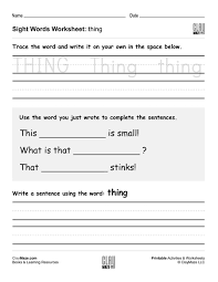 All worksheets only my followed users only my favourite worksheets only my own worksheets. Sight Words Worksheet Thing Childrens Educational Workbooks Books And Free Worksheets