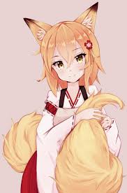Short hair is starting to become more and more common in anime. Animal Ears Blonde Anime Fox Girl Cute Short Hair Cute Anime Fox Girl 650x985 Wallpaper Teahub Io