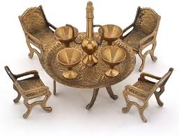 Maybe you would like to learn more about one of these? Rajasthani Antique Decorative Handcrafted Vintage Unique Elegant Unique Design Dining Table Chair Maharaja Set Desktop Decor Room Decor Showpiece Interior Decoration Items Home Office Cafe Decor Home Accent Brass Brown Golden Saarthionline