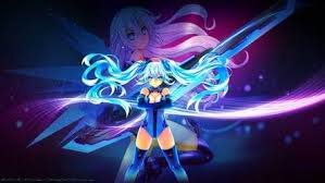 glow noire heart neptunia by cam6 art wallpaper anime glow pinterest