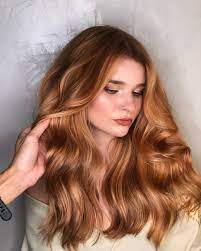Glossy Copper Hair Ginger Hair Color Copper Blonde Hair Warm Hair Color