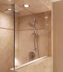 If your home has a little more space available, a very common recommendation is to have a shower with minimum dimensions of 60'' x 36''. What Size Should A Doorless Shower Be Tile Lines