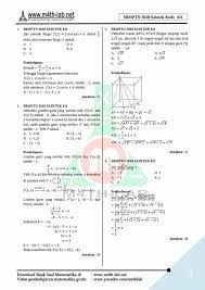 Karena p > 0 maka nilai yang memenuhi adalah p = 3. M4th Lab Pembahasan Matematika Ipa Sbmptn 2018 Kode 421 Facebook