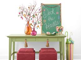 Neutral rustic entryway decorations bring out textures. 15 Festive Entryway Decorating Ideas For The Holidays Hgtv S Decorating Design Blog Hgtv