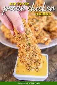 If you have a wire rack for your air fryer. Air Fryer Pecan Chicken Tenders Plain Chicken