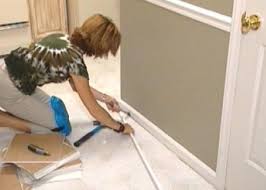 My workshop floor in the basement is painted concrete. How To Install Self Stick Floor Tiles How Tos Diy