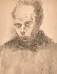 Early American 19th C Portrait Painting Of Twins