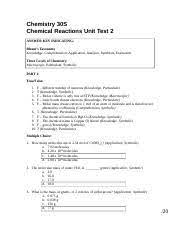 Kcet 2021 answer key will be released within one week after the exam. Chemistry Unit Exam Answers Common Ial Chemistry Unit 1 Exam Questions With Answers