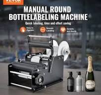 VEVOR Manual Round Labeling Machine, 15-20pcs/min, Bottle Label Applicator  for Round Bottles, Adjustable Manual Round Bottle Labeler Suitable for ...