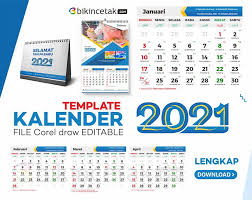 Ukuran lembar a3, a4 atau a5. Download Gratis Template Kalender 2021 Lengkap Free
