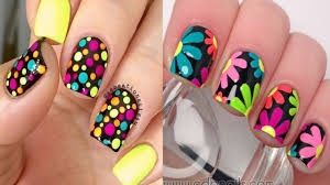 10 Lovely Colorful Nail Art Design You Can Do At Home Easy nail designs with paint splatter.