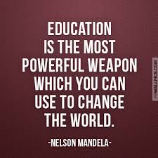 Education Is The Most Powerful Weapon Nelson Mandela Quote ... via Relatably.com