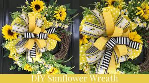 I love that the prices are inexpensive and don't put a dent in my budget. How To Make A Sunflower Wreath Diy Summer Wreath Tutorial Youtube