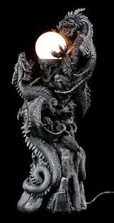 Dragon Lamp Dragon Lamp Gothic Fantasy Deco Floor Lamp Dragon Decor Dragon Sculpture Dragon Figurines