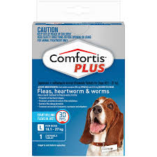 Comfortis and 72 treated with an active topical control once a month for 3 treatments), no serious adverse reactions were attributed to the administration of comfortis. Comfortis Plus Chewable Tablet For Large Dogs 18 1 27 Kg Big W