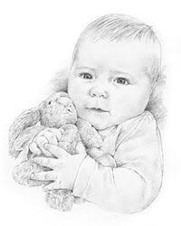Earrings, bracelets and brooch pins are. Baby Pencil Portraits Margaret Scanlan Portraits