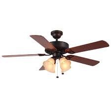 Shop Harbor Breeze 52 In Springfield Ceiling Fan With Light Kit At Lowes Com Ceiling Fan With Light Ceiling Fan Bronze Ceiling Fan