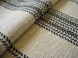 Short Woven Farmhouse Table Runner Oatmeal Beige With Black Etsy Farmhouse Table Runners Hand Weaving Farmhouse Table