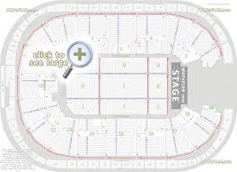 Detailed Seat Row Numbers Concert Stage Chart With Floor Map