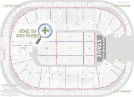 detailed seat row numbers concert stage chart with floor map