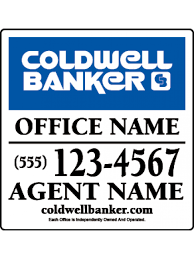 Coldwell Banker Open House Sign 18x24 With Agent Name For Sale Sign Real Estate Branding Signs