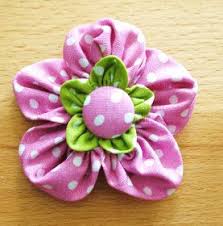 Kanzashi Blumen Kanzashi Flowers Blumen Basteln Blumen Basteln Mit Kindern Diy Stoffblumen