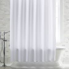 White Shower Curtain Liner With Magnets Reviews Crate And Barrel In 2020 White Shower White Shower Curtain Shower Curtain Ideas Creative