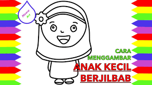 Pramest sand painting pramest toy art pramest pictures. Cara Menggambar Anak Kecil Perempuan Tk Berjilbab Berhijab Nawa Art Youtube