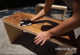 How To Stain Wood Using Briwax For A Fast Easy Finish Sawdust Girl Staining Wood Staining Furniture Stained Table