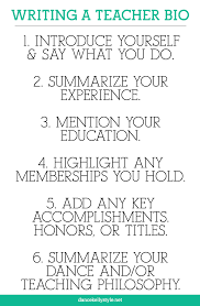 How To Write Your Teacher Bio Jobs For Teachers Teacher Portfolio Teaching Philosophy