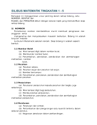 Tukar pecahan tak wajar dan nombor bercampur online exercise for tahun 4. Doc Sukatan Pelajaran Mathematics Kbsm V Melayu Jaafar Hassan Academia Edu