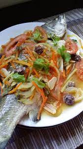 Siakap stim asam boi bahan2 ikan siakap bwg putih halia serai asam boi sos ikan sos ikan ketumbar air limau nipis cara2 1. Pin Di Masak Yu