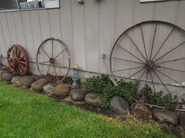 Wagon Wheels Wagon Wheel Front Porch Decorating Garden Art