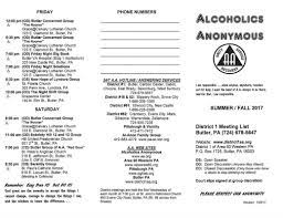 AA Meetings - ALCOHOLICS ANONYMOUS