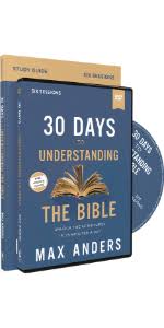 30 Days To Understanding The Bible Study Guide With Dvd Unlock The Scriptures In 15 Minutes A Day Anders Max 9780310112822 Amazon Com Books