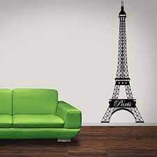 Paris wall stickers for bedrooms. Eiffel Tower Wall Decal Paris Wall Decal Mural Sticker Vinyl Wall Art Architecture Decor 3810 Gold 17in X 47in Walmart Com Walmart Com