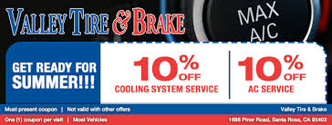 Coupons Savings At Valley Tire Brake Santa Rosa Ca