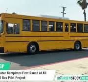 GreenPower Motor ($GP) Completes First Round of All-Electric School Bus  Pilot Project