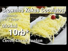 Simak resep browniesveg bar cookies dari buku 250 resep. Resep Brownis Kukus Ekonomis Irit 1 Telur Cocok Untuk Jualan Youtube Resep Brownis Telur