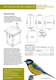 Nistkasten Fur Singvogel Und Mauersegler Eulen Und Greifvogelstation Haringsee In 2020 Mauersegler Nistkasten Bauplan Vogelhaus