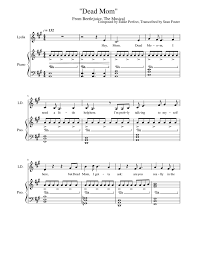 Watch beetlejuice online stream full movie directv. Dead Mom From Beetlejuice Sheet Music For Piano Alto Mixed Duet Musescore Com